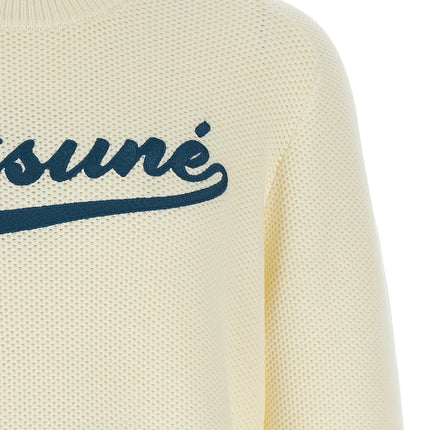 Maison Kitsuné White Cotton Cardigan