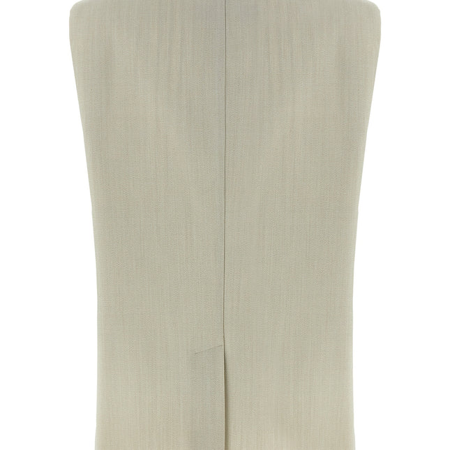 Golden Goose Beige Virgin Wool Sleeveless Jacket