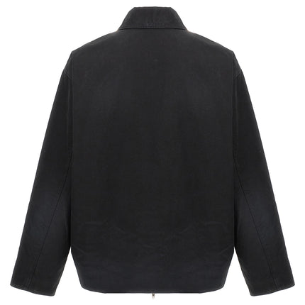 Balenciaga Black Cotton Full-Length Jacket