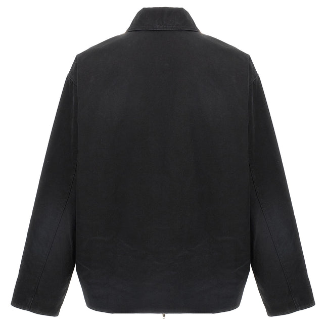 Balenciaga Black Cotton Full-Length Jacket