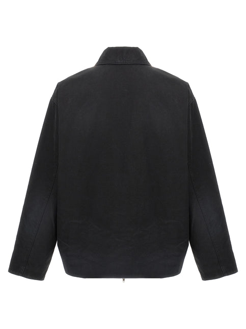 Balenciaga Black Cotton Full-Length Jacket