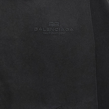 Balenciaga Black Cotton Full-Length Jacket