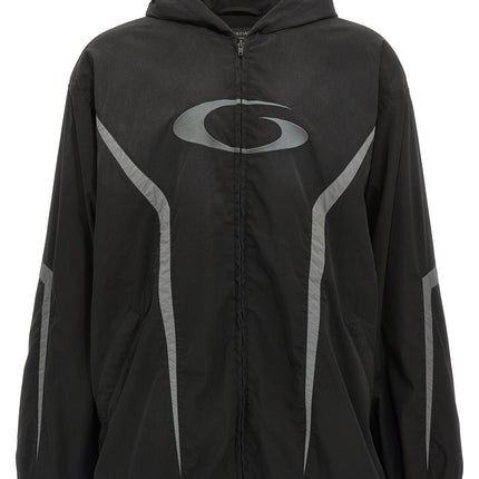 Balenciaga Black Polyester Shell Jacket