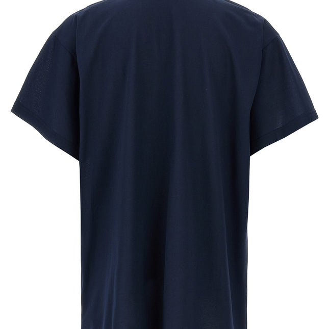 Balenciaga Blue Cotton Polo Shirt