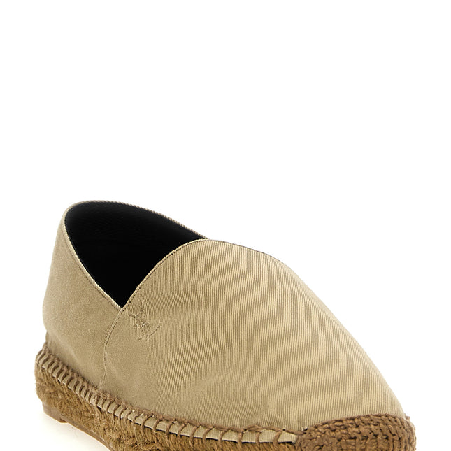 Saint Laurent Beige Cotton Espadrilles