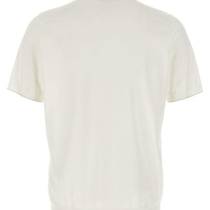 Brunello Cucinelli White Cotton Polo Shirt