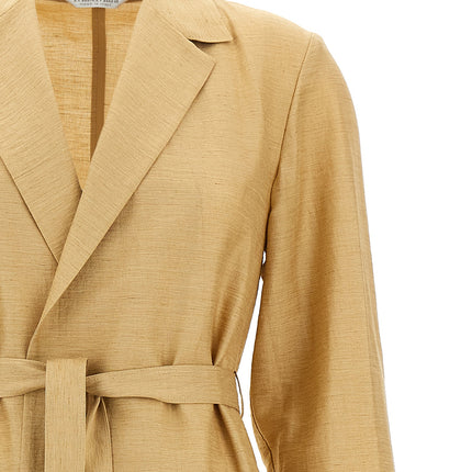 Max Mara Beige Fluorofiber Coat