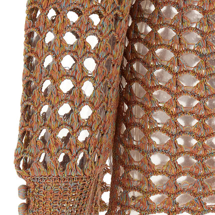 Valentino Garavani Multicolor Linen Cardigan