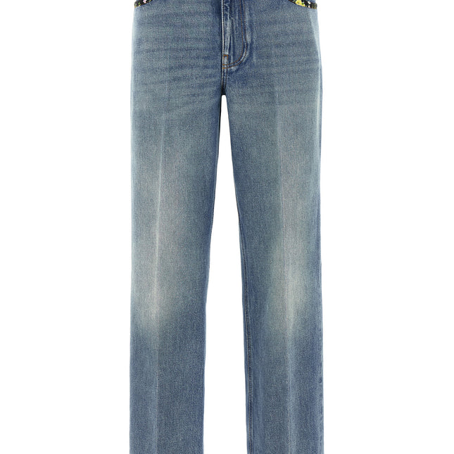 Valentino Garavani Blue Cotton Jeans Denim