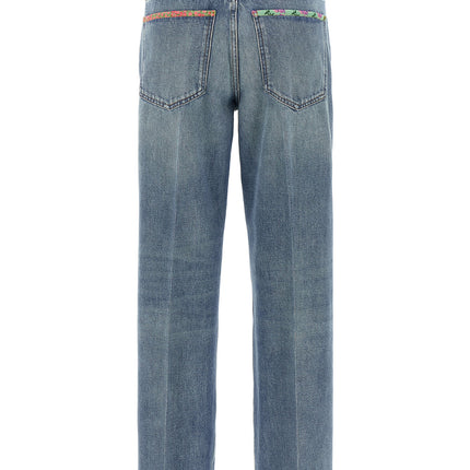 Valentino Garavani Blue Cotton Jeans Denim