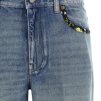 Valentino Garavani Blue Cotton Jeans Denim