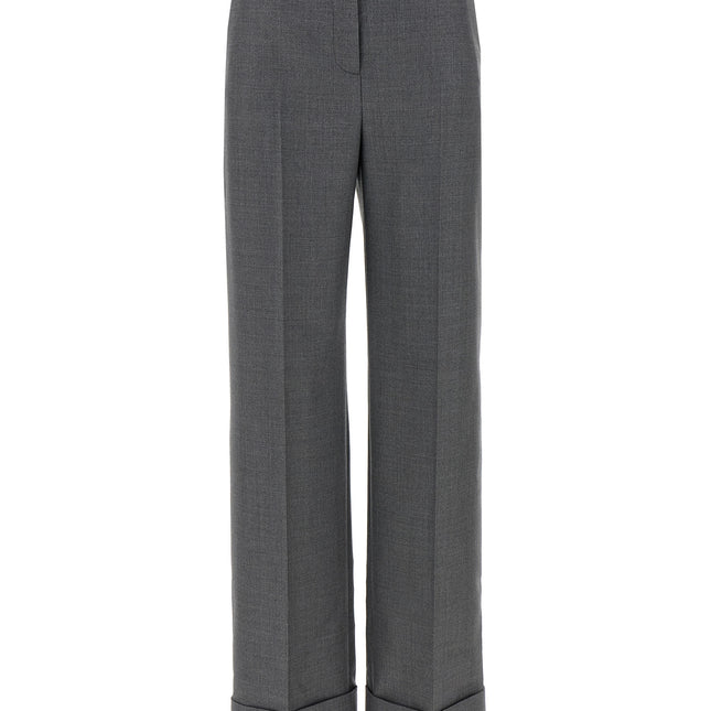Valentino Garavani Gray Virgin Wool Dress Pants