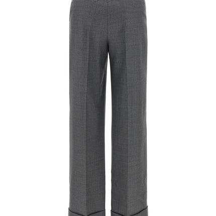 Valentino Garavani Gray Virgin Wool Dress Pants