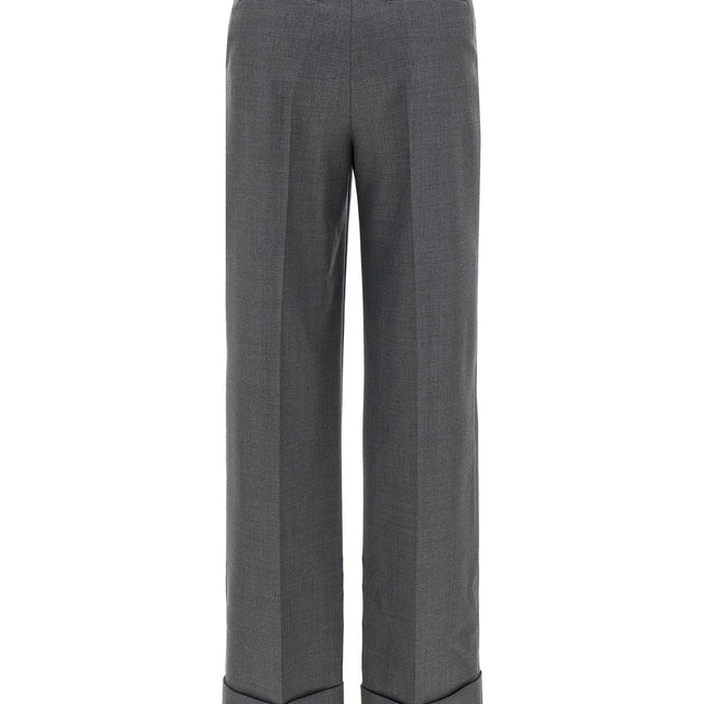 Valentino Garavani Gray Virgin Wool Dress Pants