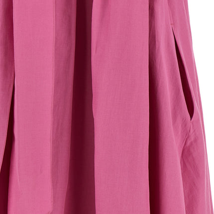 'S Max Mara Multicolor Ramie Long Dress