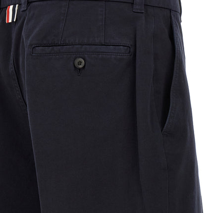 Thom Browne Blue Cotton Casual Pants
