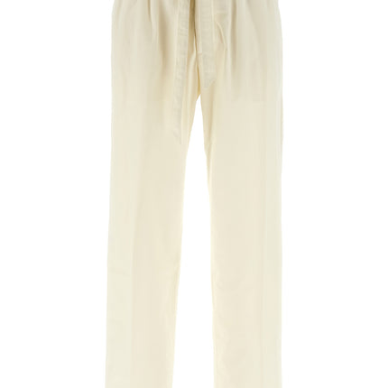 Lanvin White Cotton Casual Pants