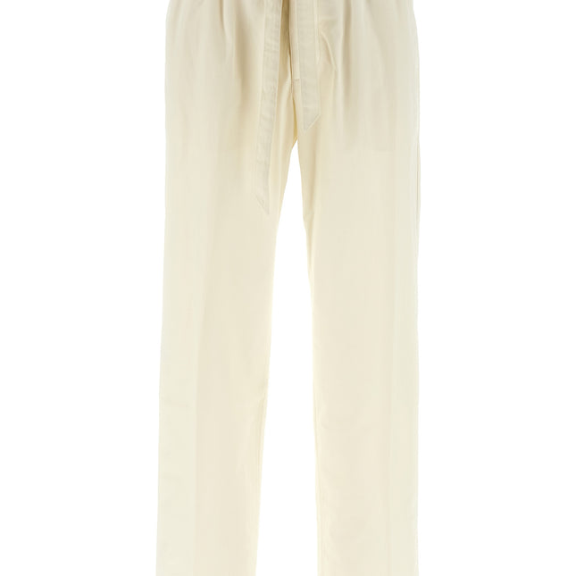 Lanvin White Cotton Casual Pants