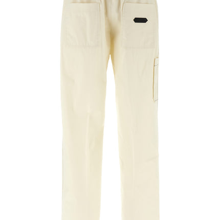 Lanvin White Cotton Casual Pants