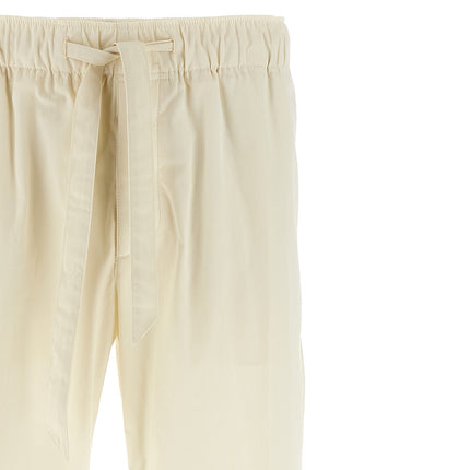 Lanvin White Cotton Casual Pants