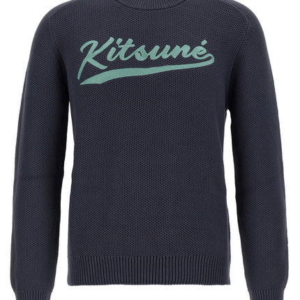 Maison Kitsuné Gray Cotton Cardigan