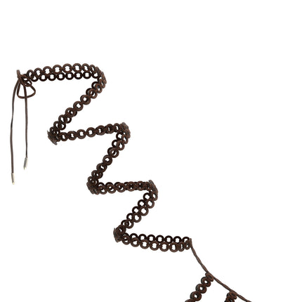 Aquazzura Brown Goatskin Flat Sandals