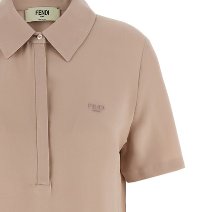 Fendi Multicolor Silk Polo Shirt
