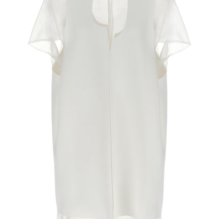 Khaite White Polyester Short Dress