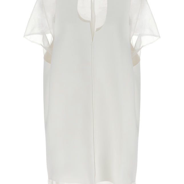 Khaite White Polyester Short Dress