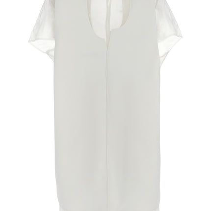 Khaite White Polyester Short Dress