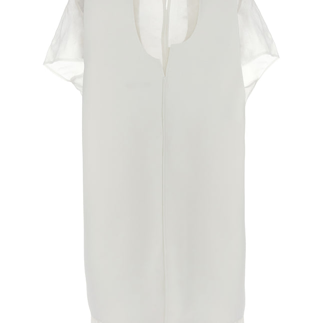 Khaite White Polyester Short Dress