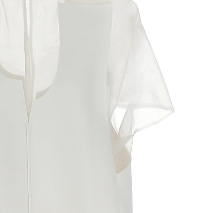 Khaite White Polyester Short Dress