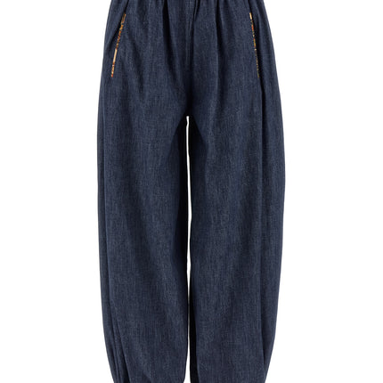 Valentino Garavani Blue Cotton Pants