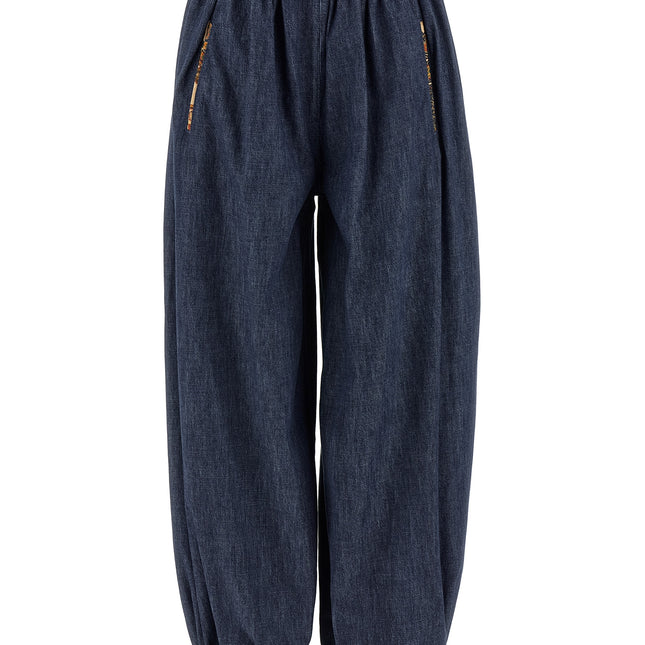 Valentino Garavani Blue Cotton Pants