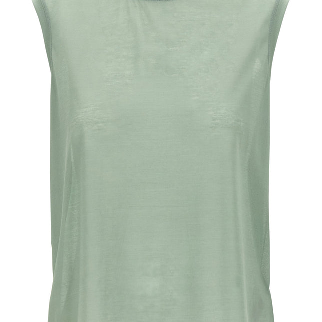 Victoria Beckham Bicolor Cotton Sleeveles T-Shirt