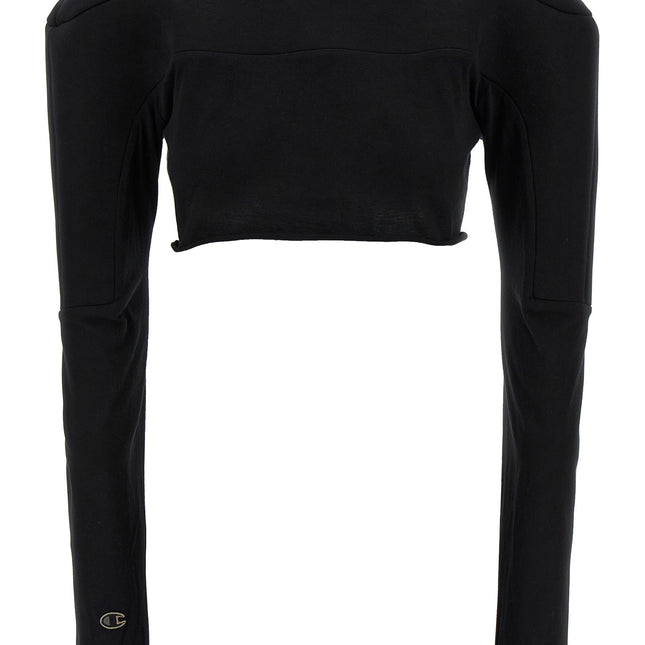 Rick Owens Black Cotton Cardigan