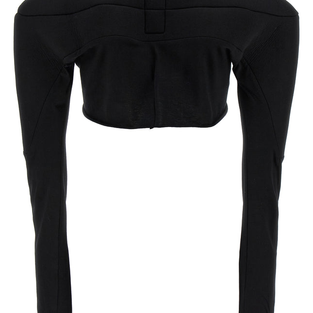 Rick Owens Black Cotton Cardigan