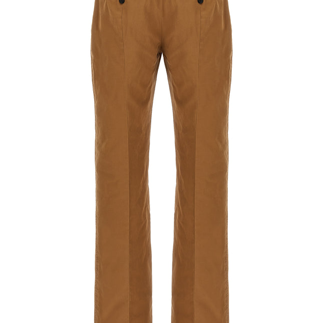 Alexander McQueen Brown Cotton Chino Pants