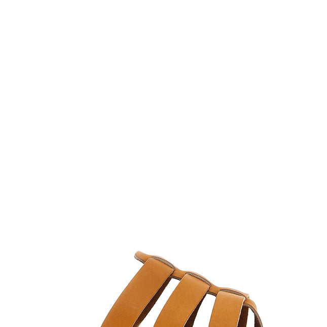 K.JACQUES SAINT TROPEZ Beige Cowhide Slides