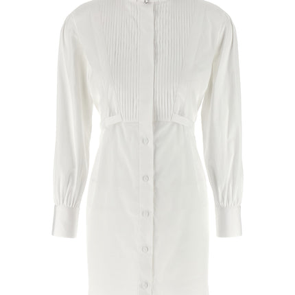 Alexander McQueen White Cotton Midi Dress