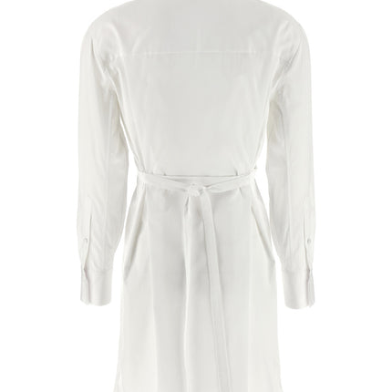 Alexander McQueen White Cotton Midi Dress