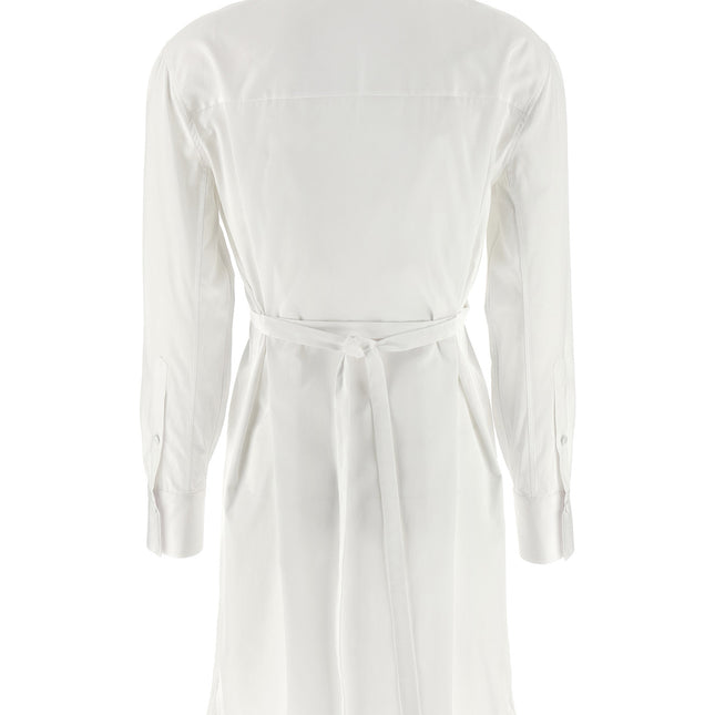 Alexander McQueen White Cotton Midi Dress