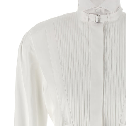 Alexander McQueen White Cotton Midi Dress