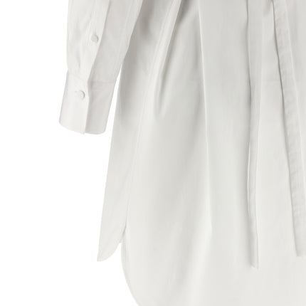 Alexander McQueen White Cotton Midi Dress