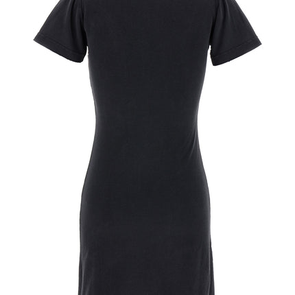 Balenciaga Black Cotton Short Dress