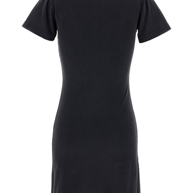 Balenciaga Black Cotton Short Dress