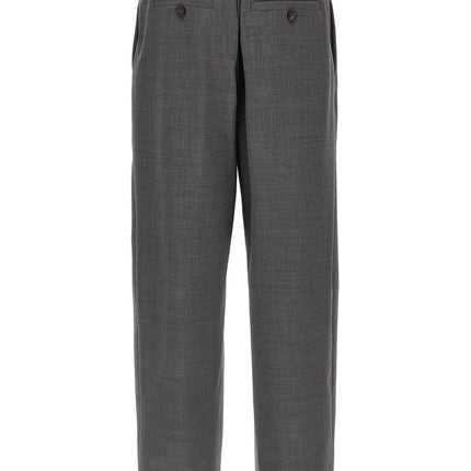 Brunello Cucinelli Gray Virgin Wool Casual Pants