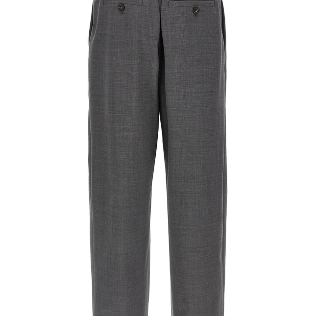 Brunello Cucinelli Gray Virgin Wool Casual Pants