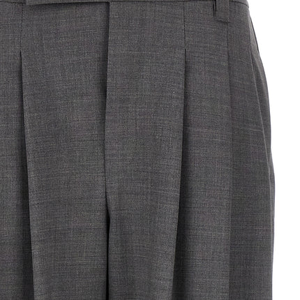 Brunello Cucinelli Gray Virgin Wool Casual Pants