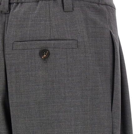 Brunello Cucinelli Gray Virgin Wool Casual Pants